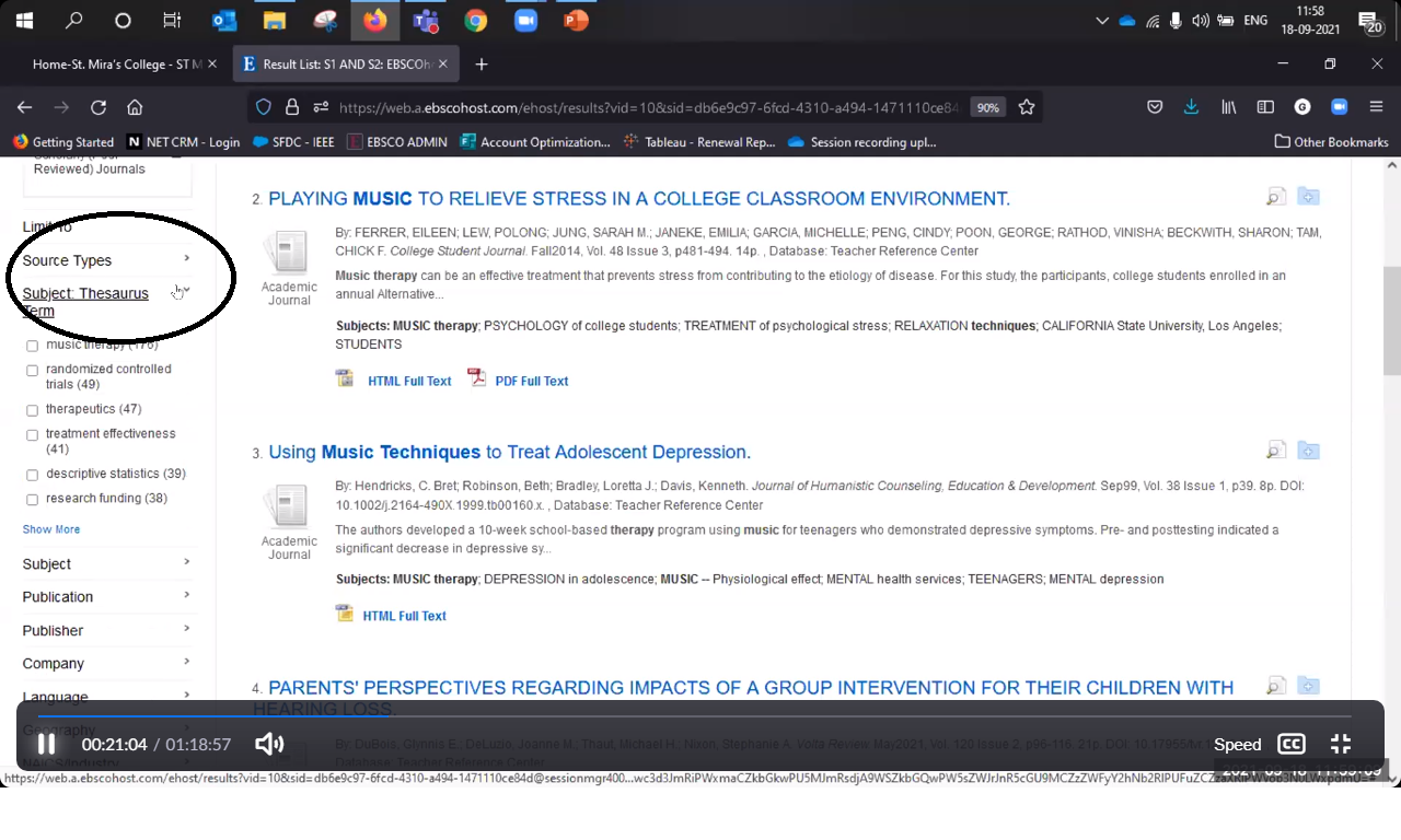 Explaining Filters to fine tune Searches-18 sept 2021